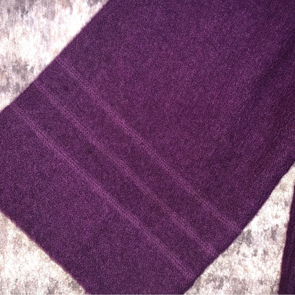 Ruby Rd. Purple Pea Coat with Relaxed Fit and High Collar - Picture 2 of 5